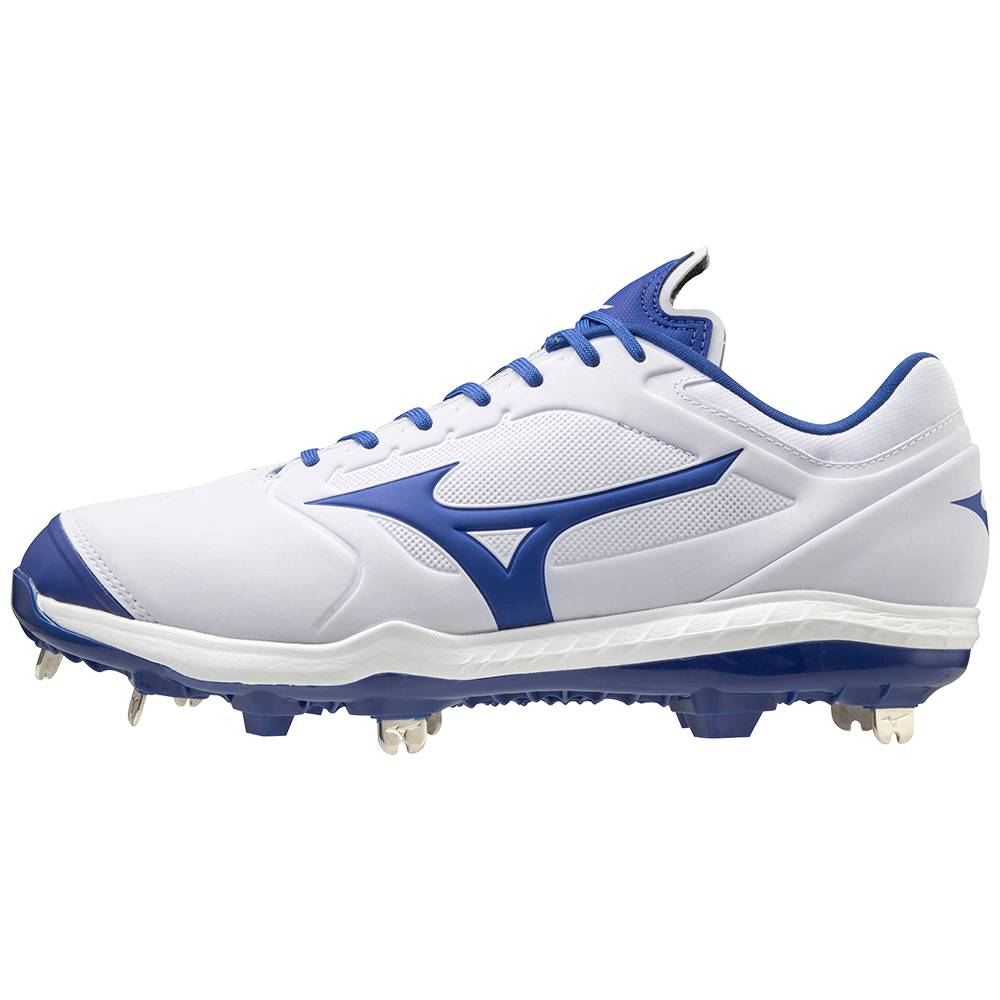 Damske Softball Obuv Mizuno Sweep 5 Nizke Metal Biele/Kráľovská Modrá Vypredaj PFIU80917